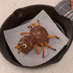 Meatloaf spider halloween